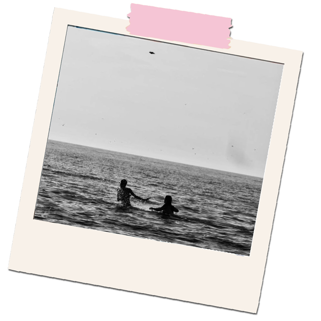 vrienden in de zee