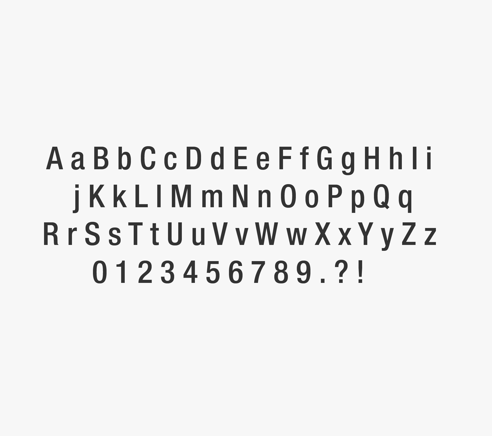 Helvetica letters